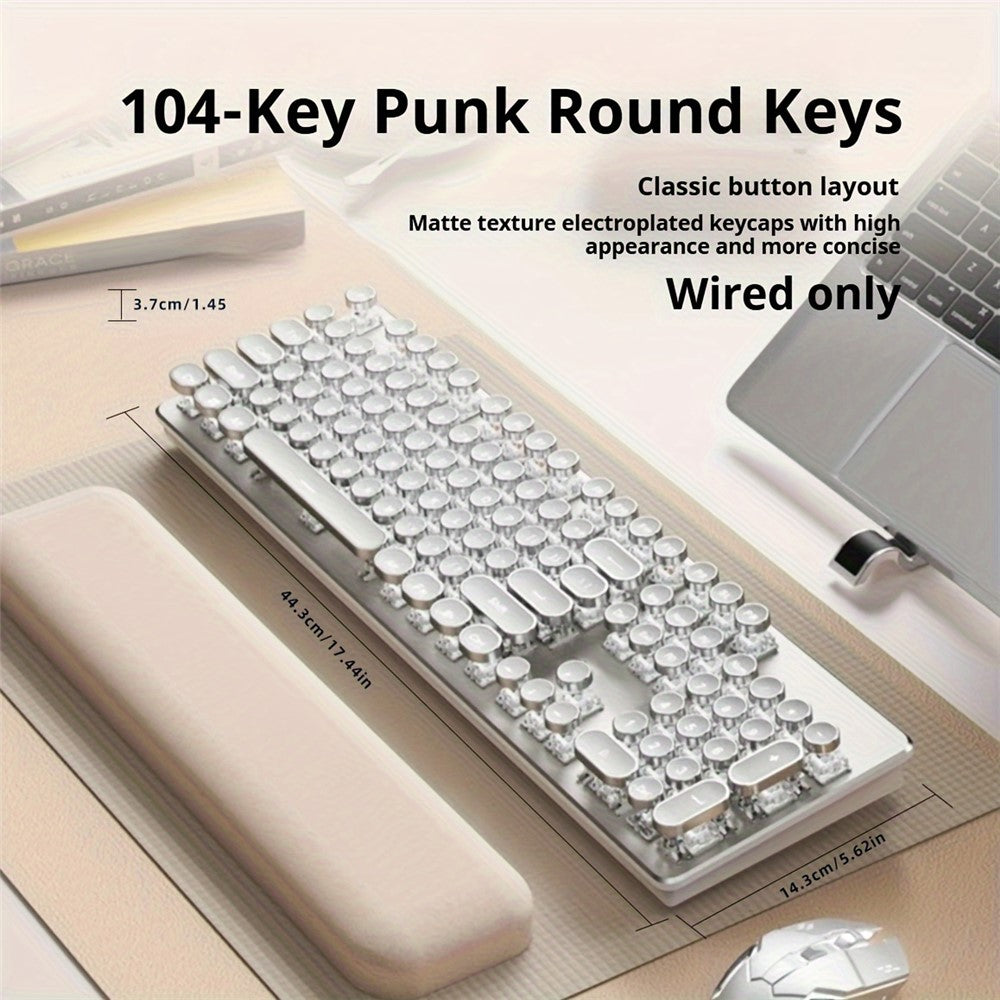 EWEADN TK950 Bluetooth-compatible / Wired / 2.4G Wireless Rechargeable Keyboard Computer Mechanical Keyboard