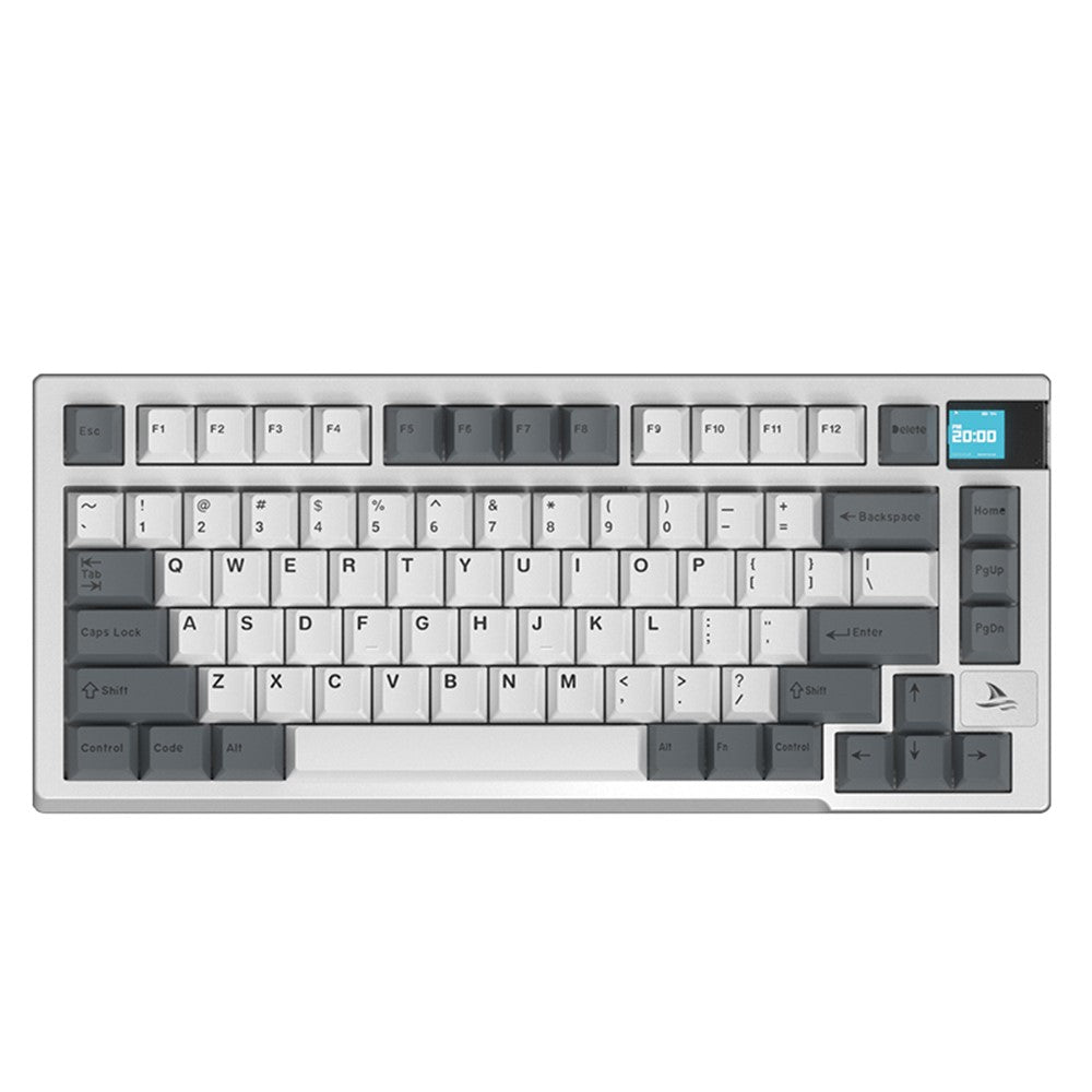 DARMOSHARK K8 Bluetooth-compatible / Wired / 2.4G Wireless Keyboard RGB Backlit Gasket Structure Mechanical Keyboard