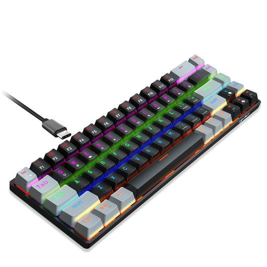 HXSJ V800 68 Keys Mechanical Keyboard with Backlit for Gaming Office