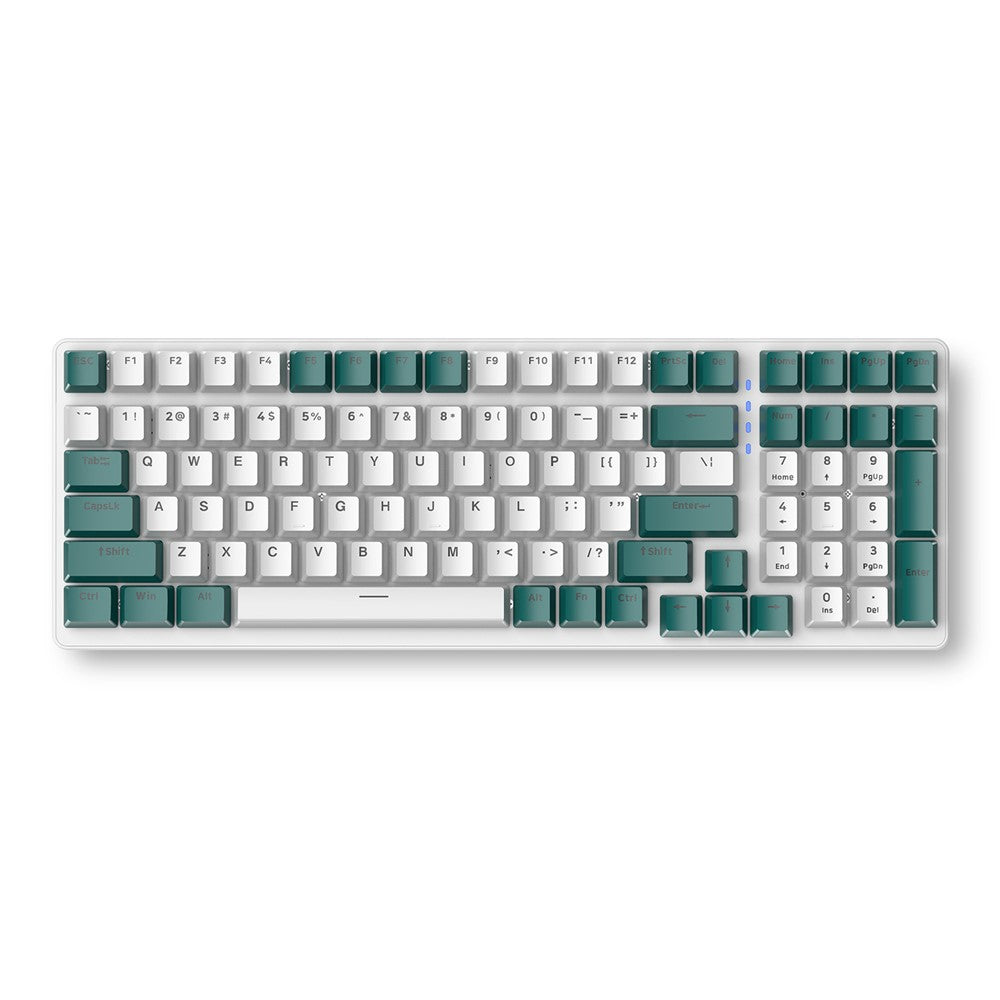 FREE WOLF K3 Mechanical Keyboard 100-Key Gaming Keyboard with Colorful Light Effects for Office Home Computers Laptops