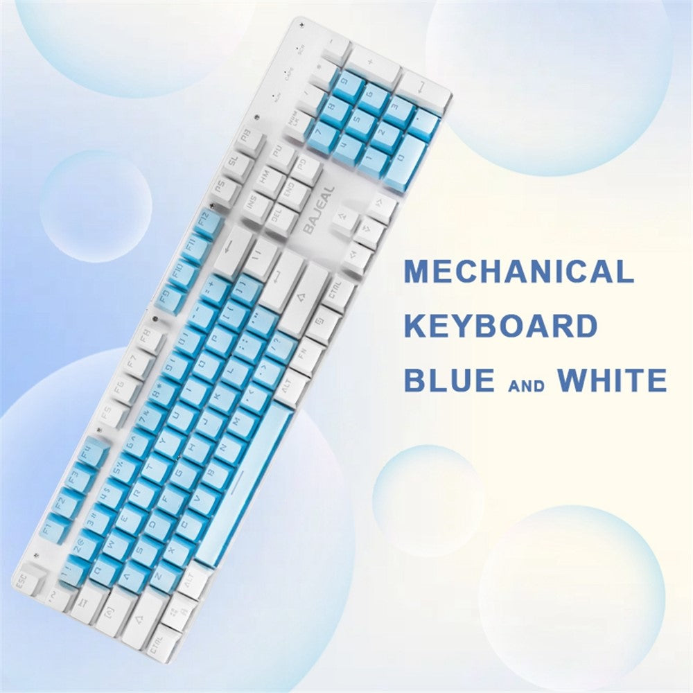 K500 Red Switch Computer Laptop Gaming Keyboard USB Wired Colorful Backlit 104-Key Mechanical Keyboard