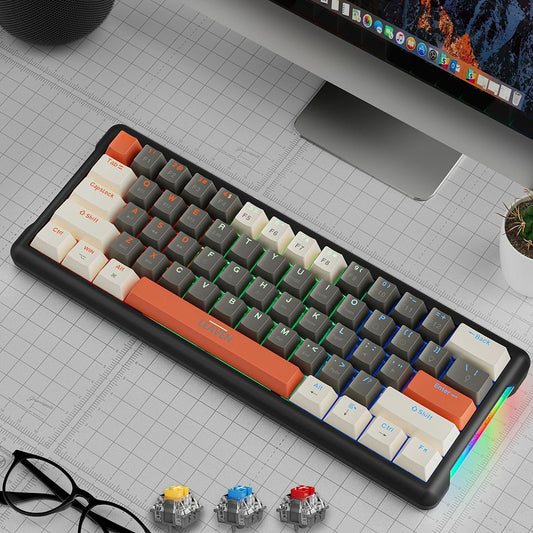 LEAVEN K610 1.6m Wired 61-key Water-Cooled E-Sports Gaming Mechanical Keyboard, Classic Version