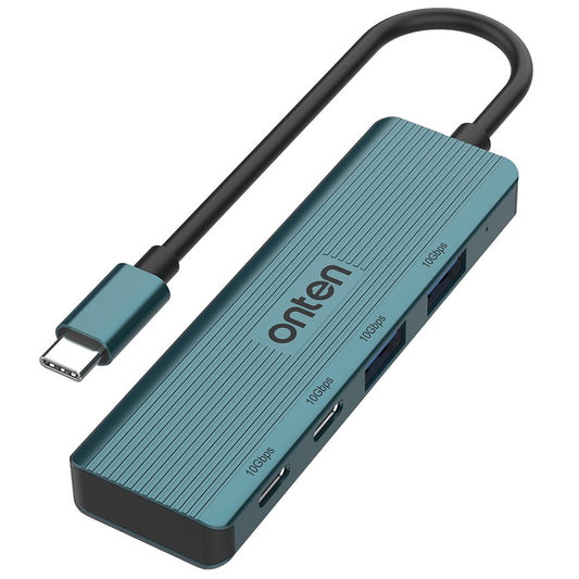ONTEN UC622 15cm Cable Type-C to 2USB+2Type-C Ports 10Gbps USB Hub Splitter Laptop Phone Adapter