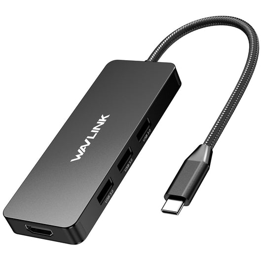 WAVLINK UHP3416 7-in-1 USB-C to 4K HD 100W PD Charging SD / TF Card Reader Docking Station