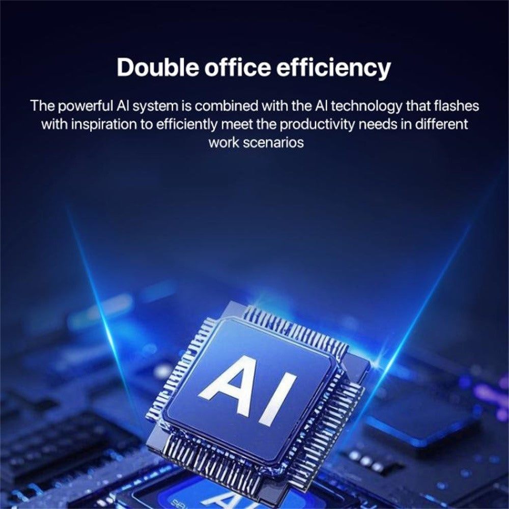 YCE V295B 5 in 1 USB 3.0 / Type-C Dual Head Hub Multifunctional Voice Recognition Smart AI Expansion Dock