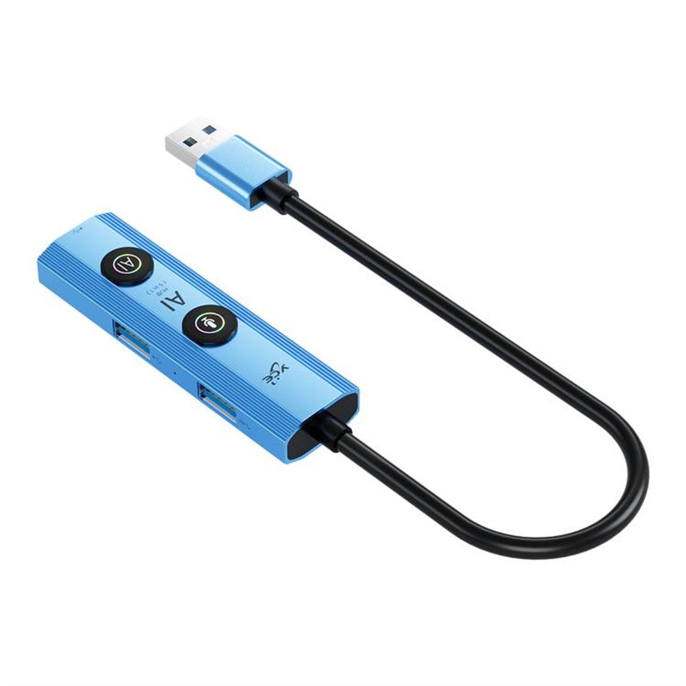 YCE V295A 5 in 1 USB3.0 Hub Aluminum Alloy Multi-Function AI Expansion Dock
