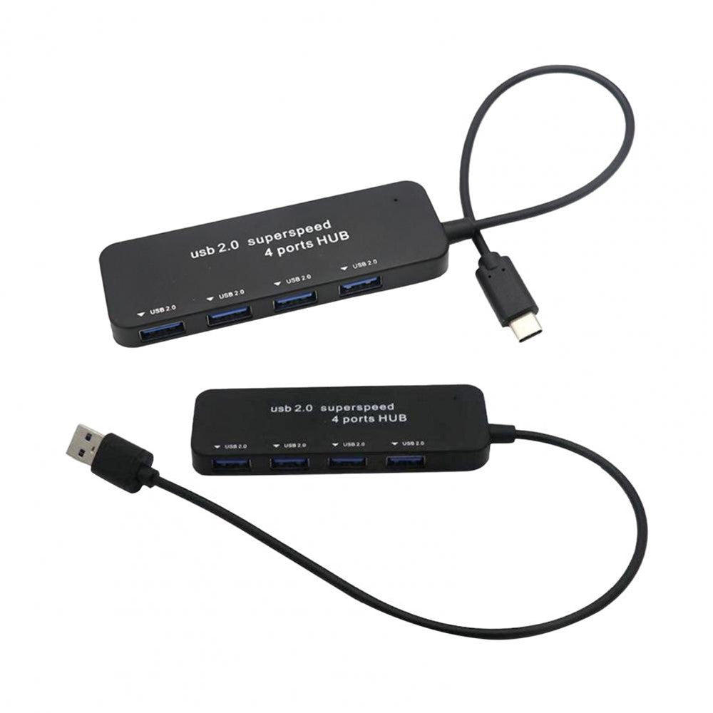 USB2.0 Docking Station USB2.0 to 4 USB2.0 Hub Multi-Port USB Adapter Hub for PC, Laptops