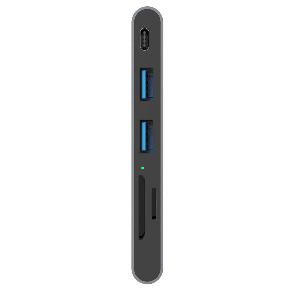 6-In-1 Multiport Adapter USB-C Hub to USB 3.0 + 40Gbps Thunderbolt Type-C + 2xCard Reader Slots + USB + Type-C Fast Charging for MacBook Pro Air