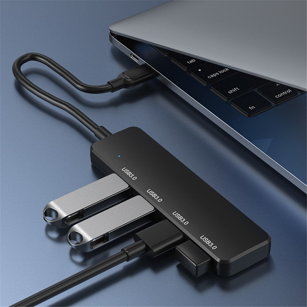 S-304 4-Port USB Adapter Charging + Data Transmission USB 3.0 Hub Expansion Dock Station Converter