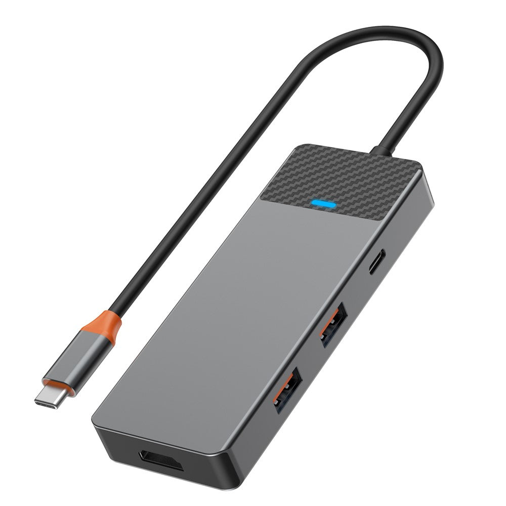 WIWU A721HD Type-C Hub Adapter to 2xUSB 3.1+PD 100W+USB-C+2xCard Reader Slots+HD Video Output