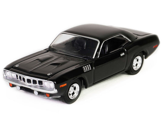 Plymouth Barracuda Black "John Wick: Chapter 4" (2023) Movie "Hollywood Series" Release 41 1/64 Diecast Model Car by Greenlight