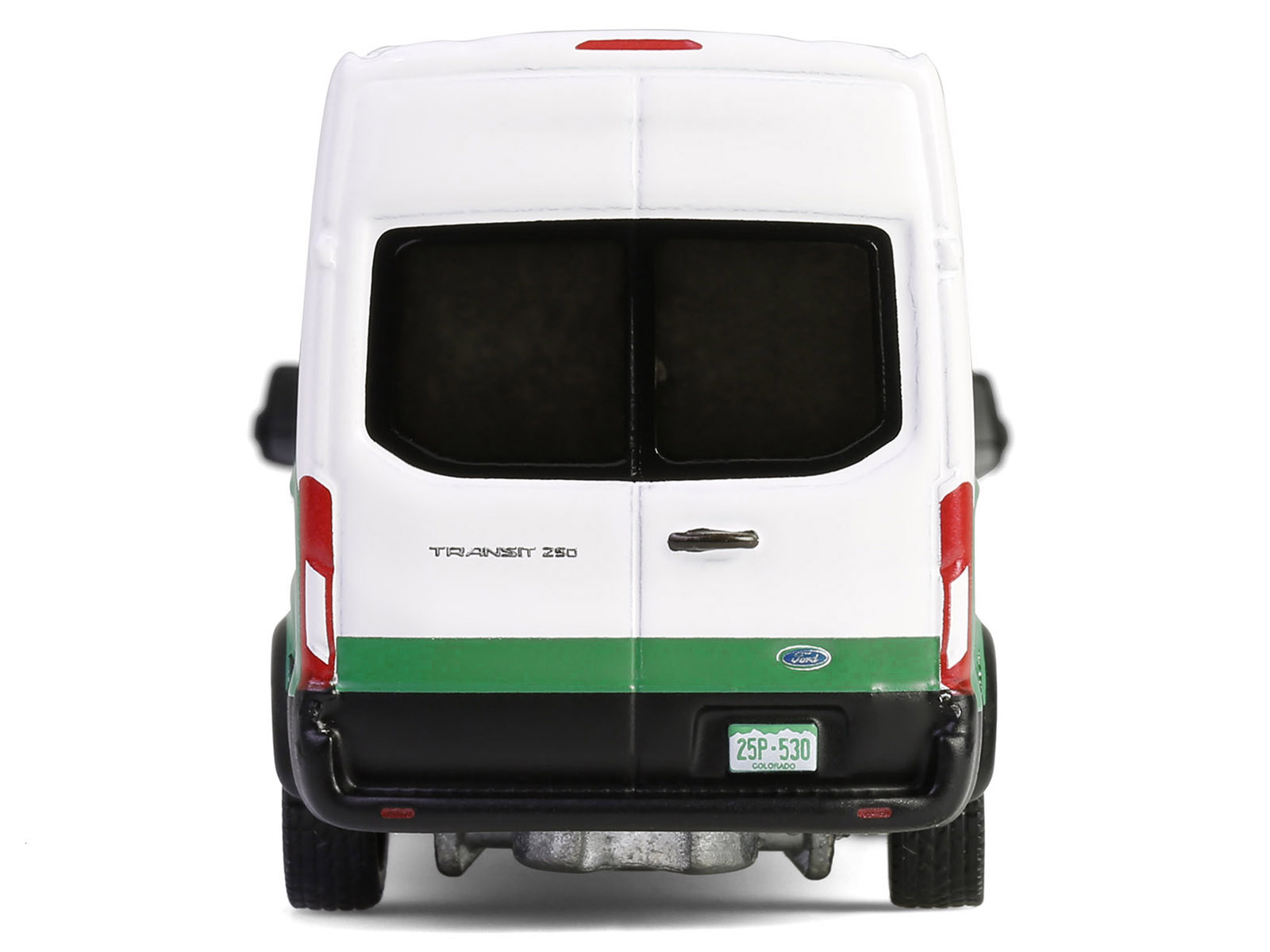 2015 Ford Transit Van White and Green "Cold Pursuit" (2019) Movie "Hollywood Series" Release 43 1/64 Diecast Model Car by Greenlight
