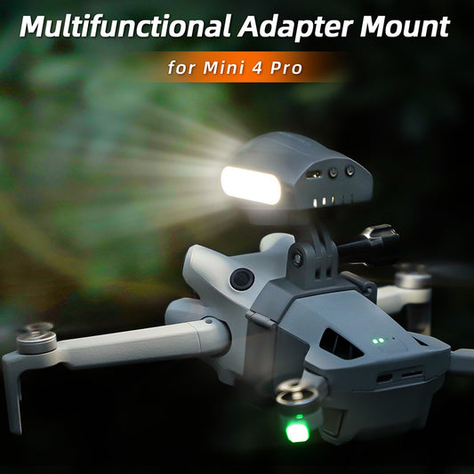 SUNNYLIFE N4P-GZ768 Universal Drone Light + Multi-function Adapter Mount for DJI Mini 4 Pro