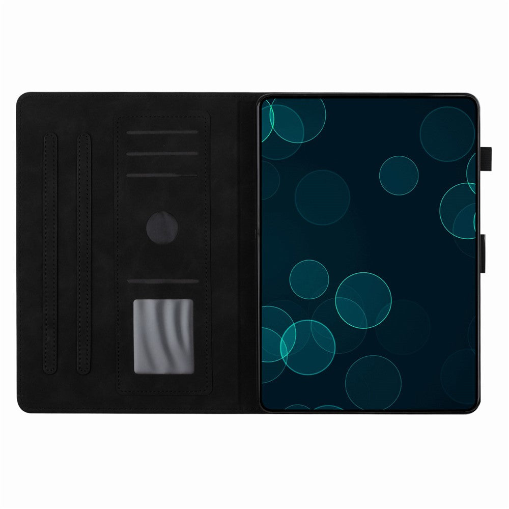 For Amazon Fire 7 2015 / (2017) / (2019) Case Card Slots PU Leather Pattern Folio Smart Tablet Cover