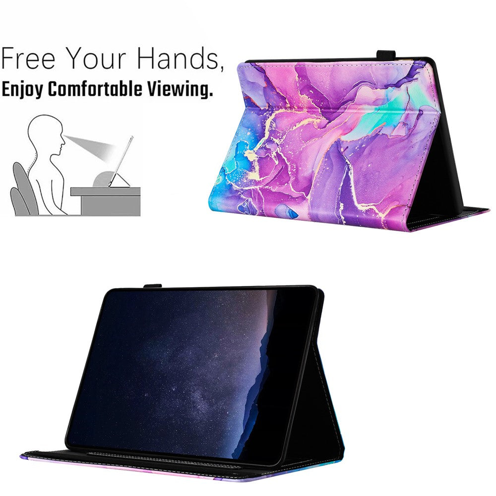For Amazon Kindle Paperwhite 5 (2021) Case Marble Leather Smart Tablet Cover with Pencil Holder