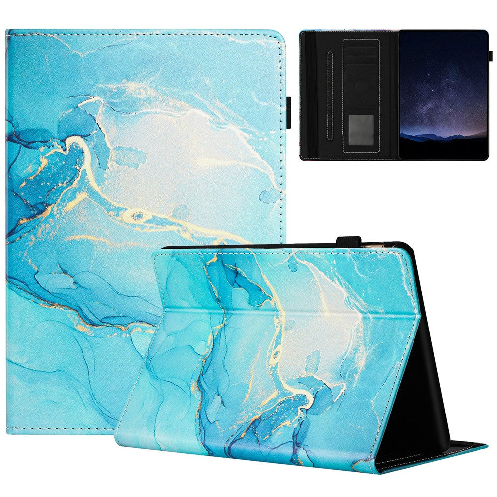 For Amazon Kindle Paperwhite 5 (2021) Case Marble Leather Smart Tablet Cover with Pencil Holder