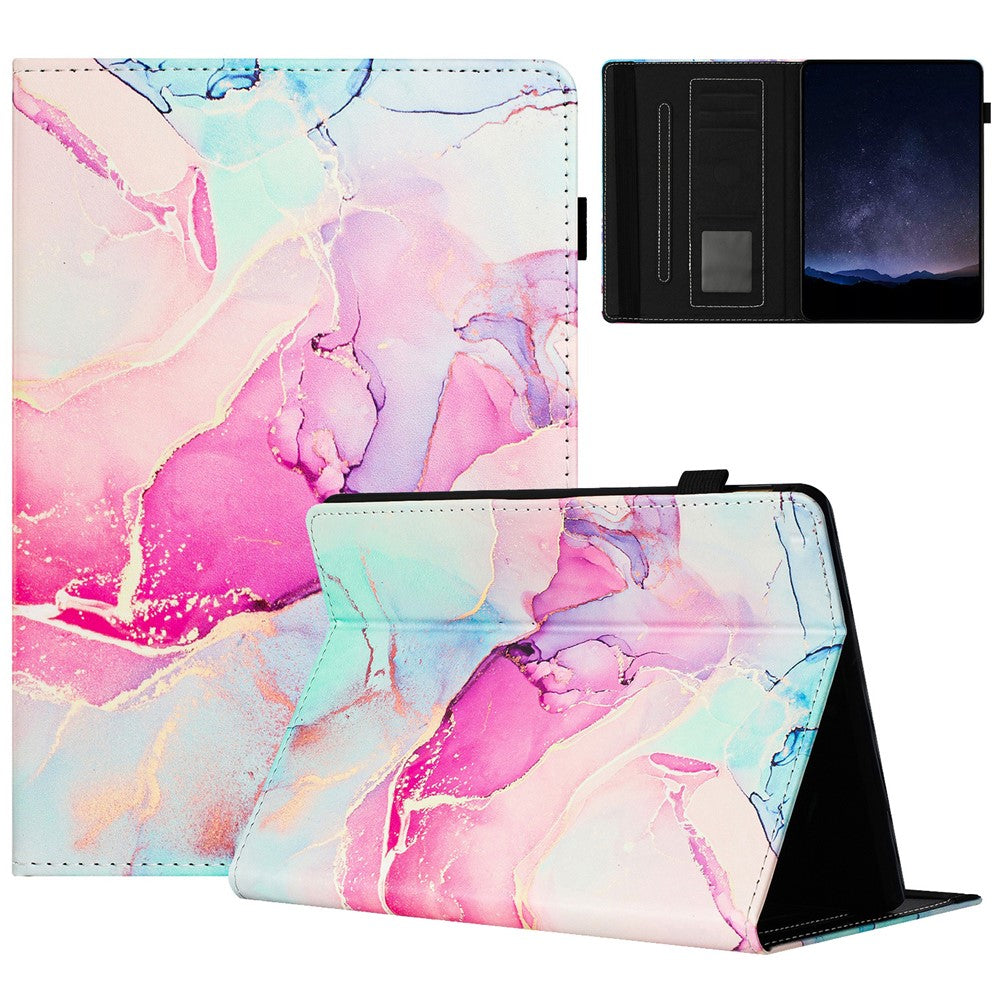 For Amazon Kindle Paperwhite 5 (2021) Case Marble Leather Smart Tablet Cover with Pencil Holder
