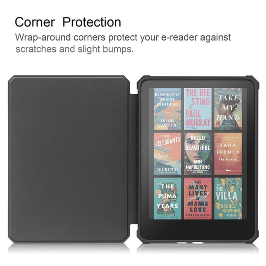 For Amazon Kindle Paperwhite (2024) / Kindle Colorsoft Case PU Leather + TPU E-Reader Cover Auto Wake  /  Sleep