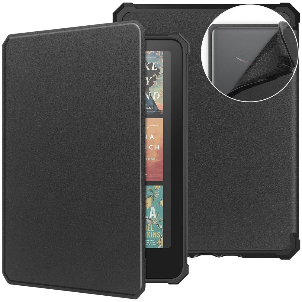 For Amazon Kindle Paperwhite (2024) / Kindle Colorsoft Case PU Leather + TPU E-Reader Cover Auto Wake  /  Sleep