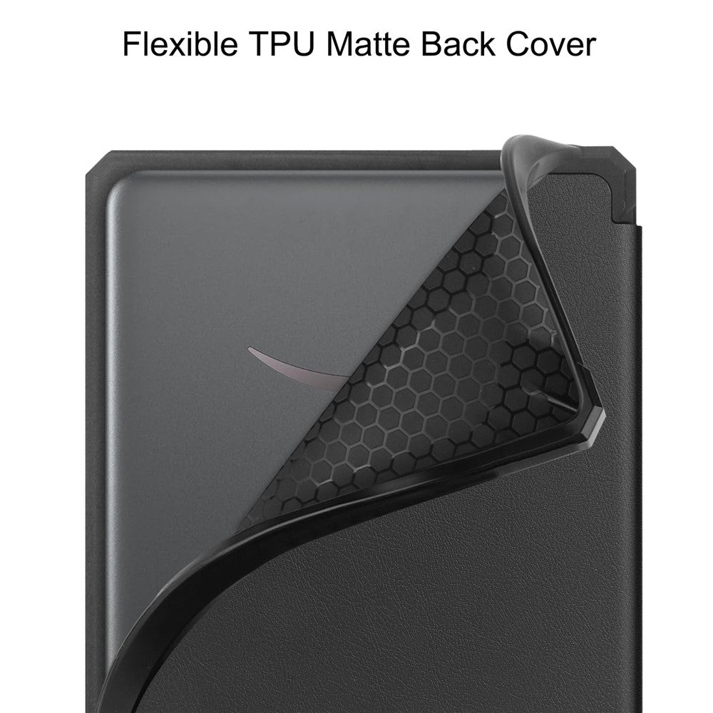 For Amazon Kindle Paperwhite (2024) / Kindle Colorsoft Case PU Leather + TPU E-Reader Cover Auto Wake  /  Sleep