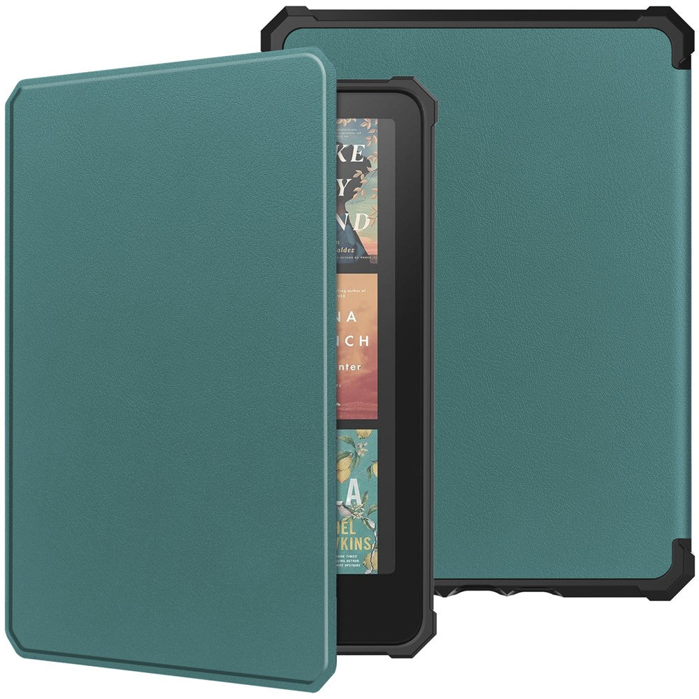 For Amazon Kindle Paperwhite (2024) / Kindle Colorsoft Case PU Leather + TPU E-Reader Cover Auto Wake  /  Sleep