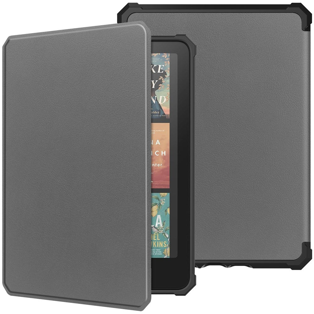For Amazon Kindle Paperwhite (2024) / Kindle Colorsoft Case PU Leather + TPU E-Reader Cover Auto Wake  /  Sleep