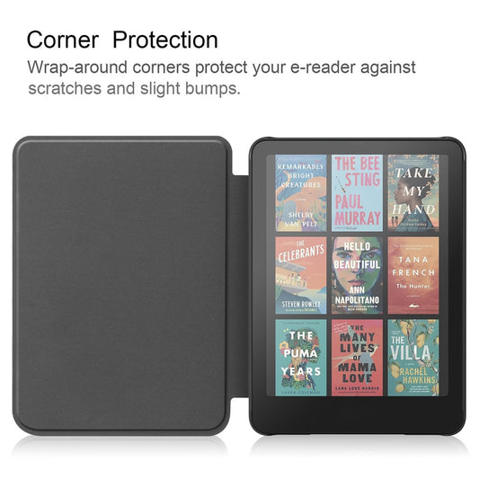 For Amazon Kindle Paperwhite (2024) / Kindle Colorsoft Case PC + PU E-Reader Cover Support Auto Wake  /  Sleep