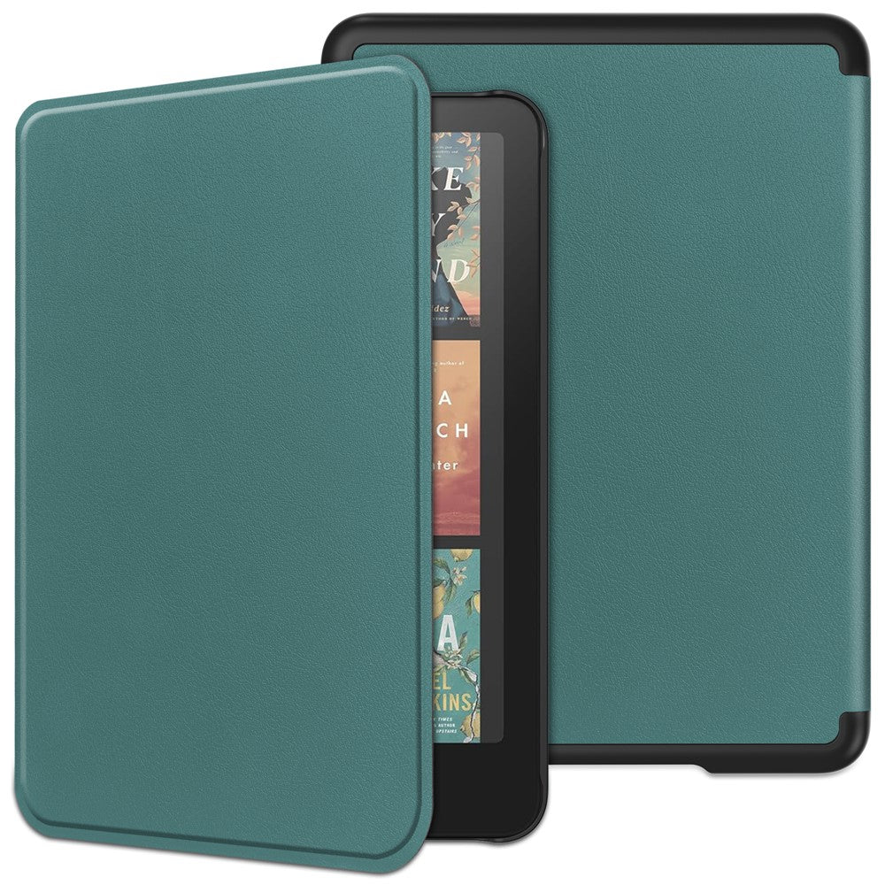 For Amazon Kindle Paperwhite (2024) / Kindle Colorsoft Case PC + PU E-Reader Cover Support Auto Wake  /  Sleep