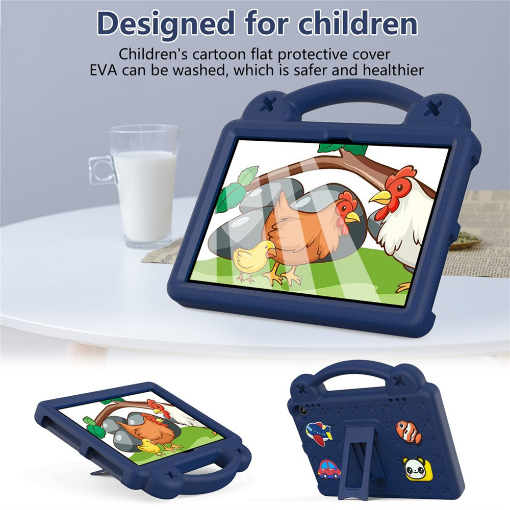 For Amazon Fire HD 8 (2024) Case Kids Cartoon Patterns Hand Grip Kickstand Tablet EVA Cover