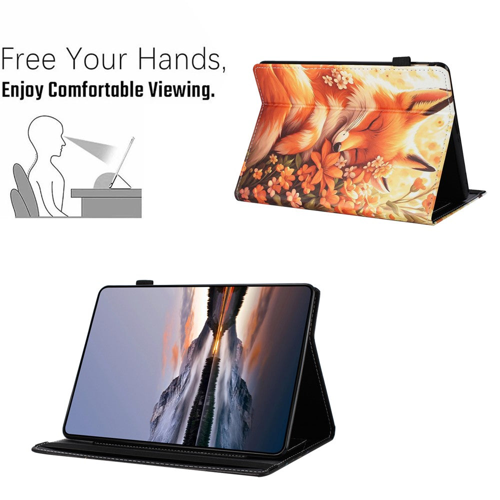 For Amazon Kindle Paperwhite (2021) Case Pattern Leather Tablet Cover with Auto Sleep / Wake, Card Holder