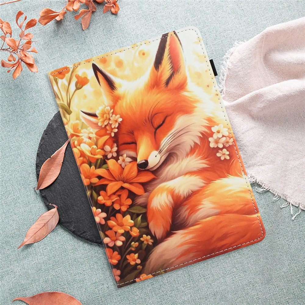 For Amazon Kindle Paperwhite (2021) Case Pattern Leather Tablet Cover with Auto Sleep / Wake, Card Holder
