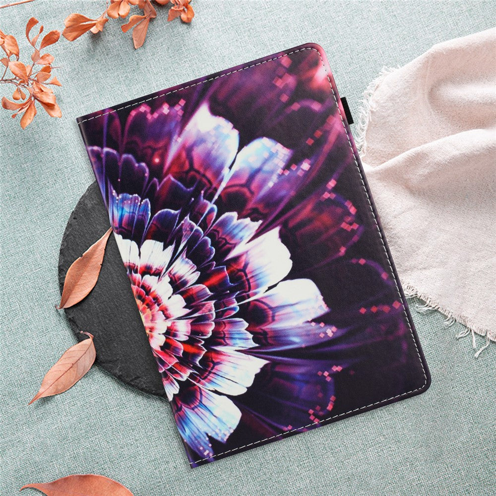 Tablet Case For Amazon Fire 7 (2019) / (2017) / 2015 Pattern Leather Cover Auto Sleep / Wake, Card Holder