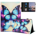 For Amazon Fire 7 (2022) Case Pattern Leather Tablet Cover with Auto Sleep / Wake, Card Holder