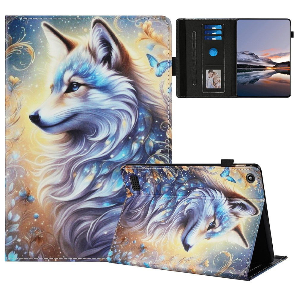 Tablet Case For Amazon Fire HD 8 (2018) / (2017) / (2016) Pattern Leather Cover with Auto Sleep / Wake, Card Holder