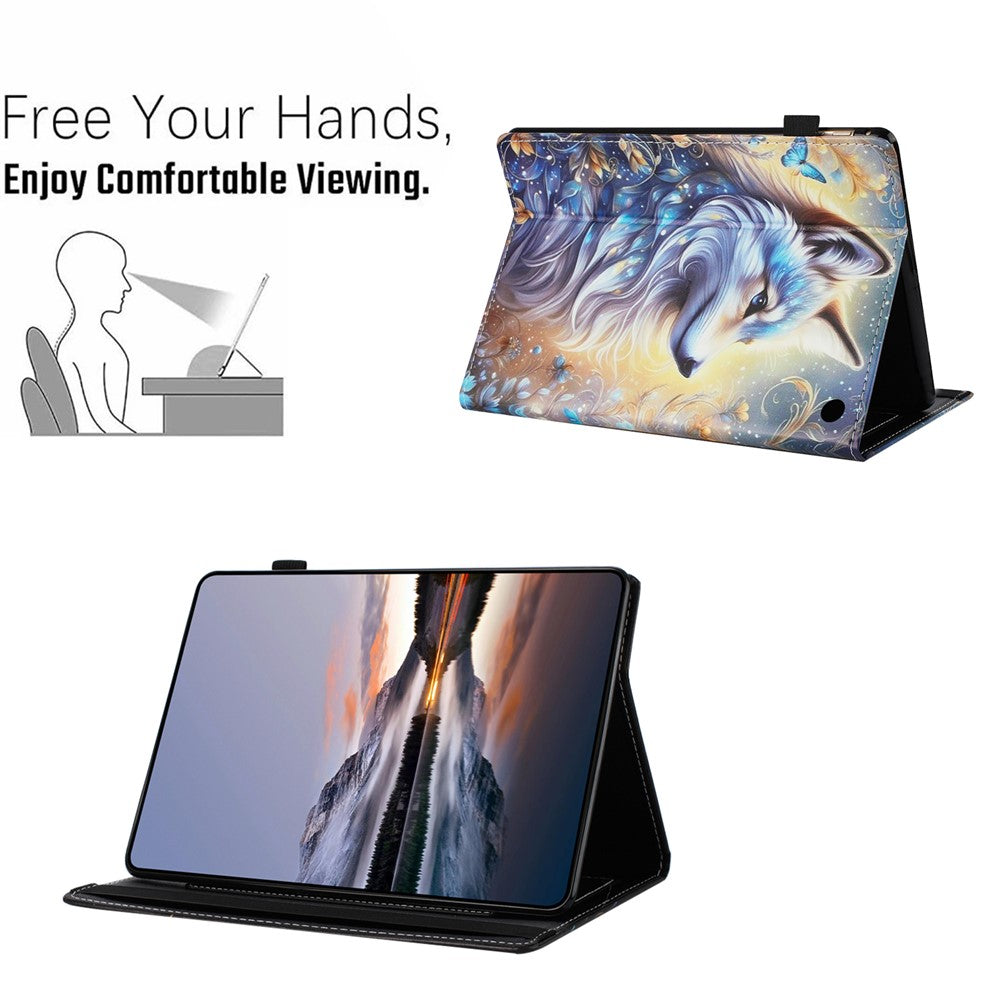 Tablet Case For Amazon Fire HD 8 (2024) / (2022) / (2020) Pattern Leather Cover with Auto Sleep / Wake, Card Holder