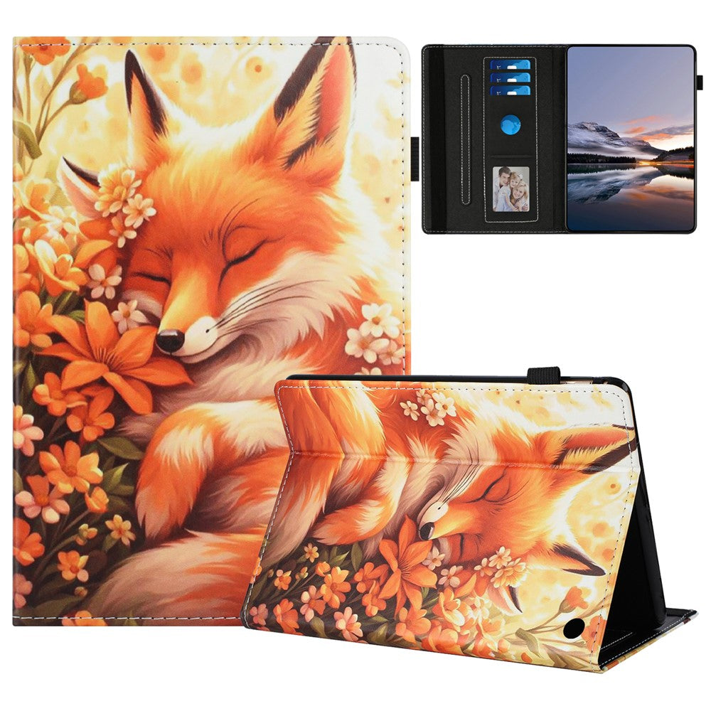 Tablet Case For Amazon Fire HD 8 (2024) / (2022) / (2020) Pattern Leather Cover with Auto Sleep / Wake, Card Holder