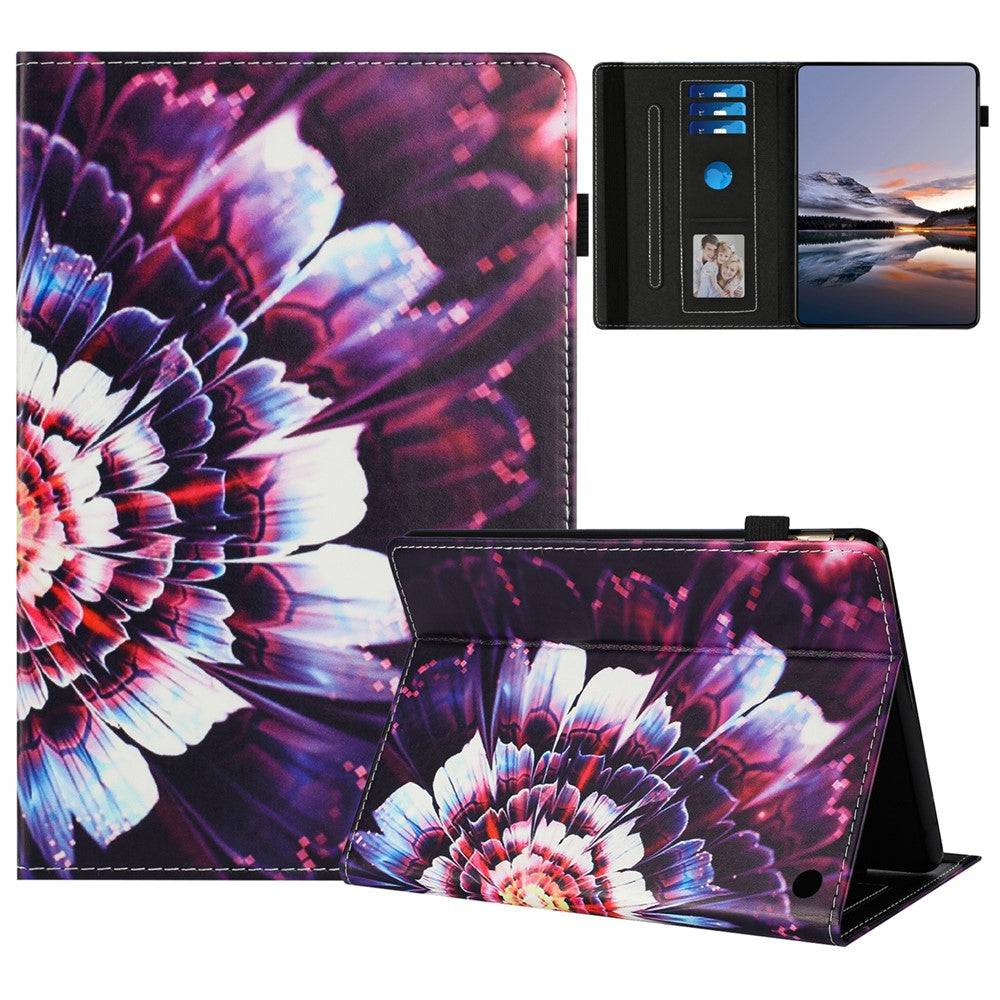 Tablet Case For Amazon Fire HD 10 (2021) / HD 10 Plus (2021) Pattern Leather Cover with Auto Sleep / Wake, Card Holder