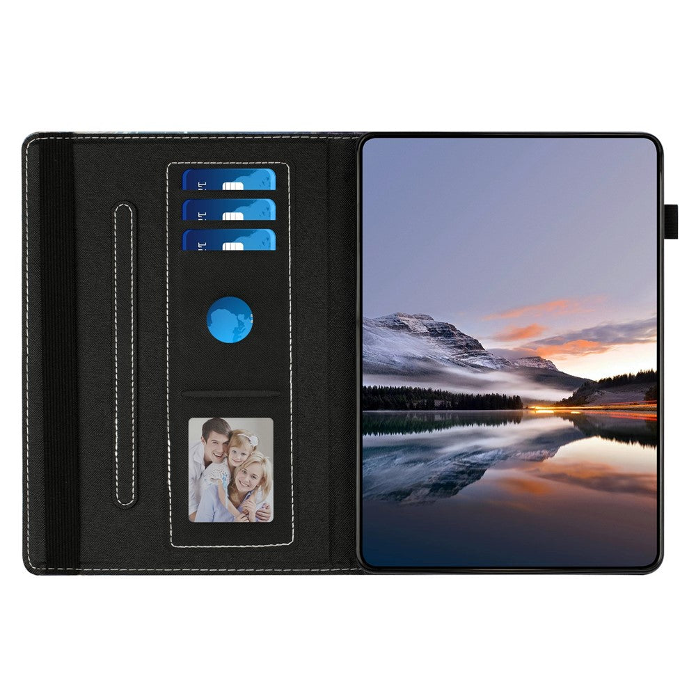 For Amazon Kindle Youth Edition 2022 Case Pattern Leather Tablet Cover with Auto Sleep / Wake, Card Holder