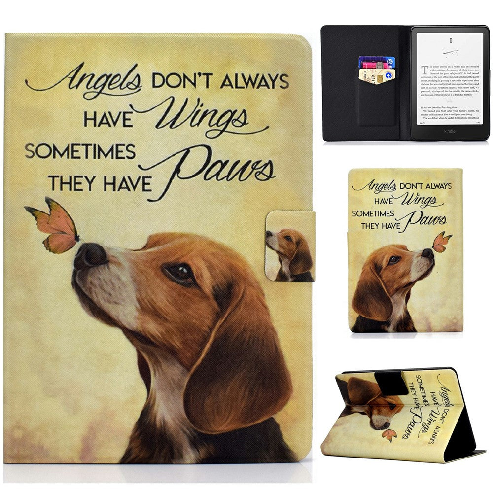 For Amazon Kindle Paperwhite (2024) Case Stand Pattern Printed Leather Cover