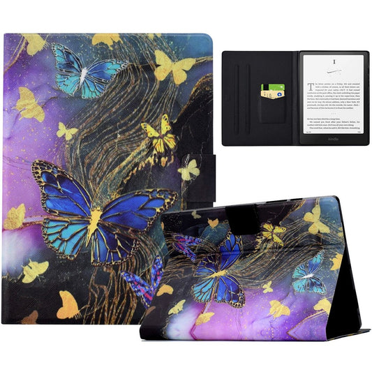 For Amazon Kindle Paperwhite (2024) Case Card Holder Pattern Print Leather Cover