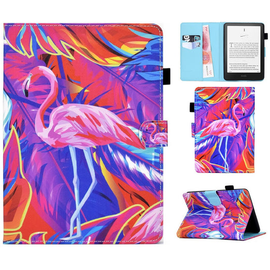 For Amazon Kindle Paperwhite (2024) Case Card Holder Stand Pattern Printing Leather Cover