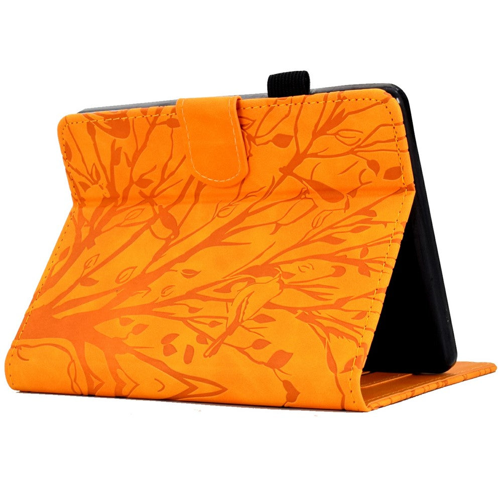 For Amazon Kindle Paperwhite (2024) Leather Case Tree Pattern Card Slots Stand Cover