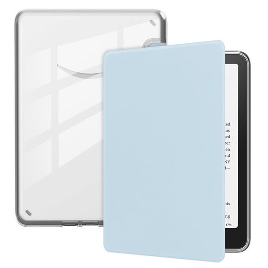 For Amazon Kindle Paperwhite (2024) / Kindle Colorsoft Case Anti Drop PU Leather + TPU + Acrylic Clear Protective Cover
