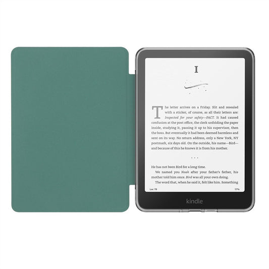 For Amazon Kindle Paperwhite (2021) Case Anti Drop PU Leather + TPU + Acrylic Clear Protective Cover