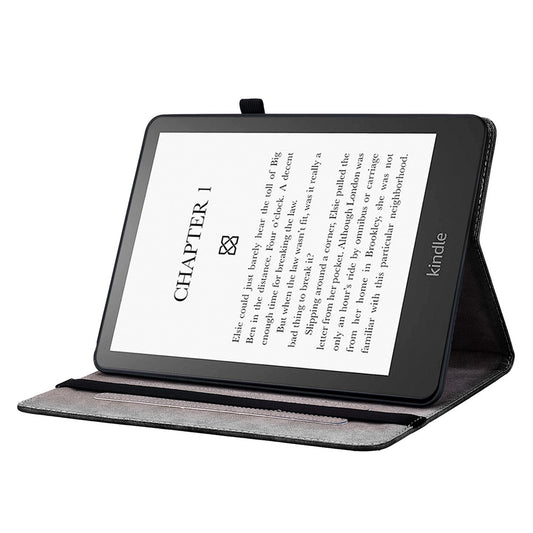 For Amazon Kindle Paperwhite (2024) / Kindle Colorsoft Leather Case Pattern Printed Stand Tablet Cover with Card Slots