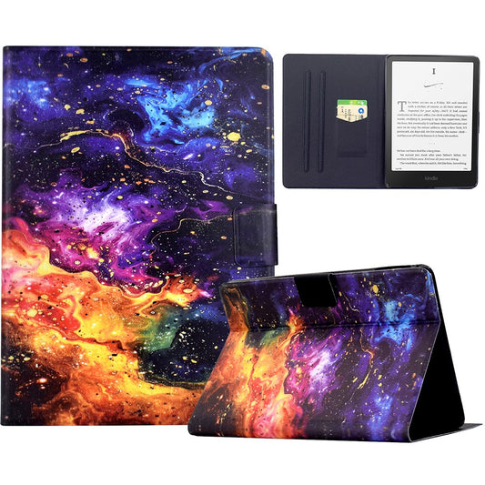 For Amazon Kindle Paperwhite 6 (2024) Stand Case Pattern Printing Tablet Leather Cover with Auto Wake / Sleep