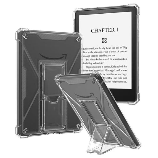 Clear Case For Amazon Kindle Paperwhite 3 (2015)  /  2 (2015)  /  1 (2015) Kickstand Shockproof TPU + PC Tablet Cover with Pen Slot