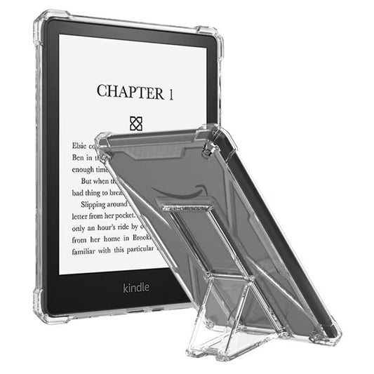 Clear Case For Amazon Kindle Paperwhite 3 (2015)  /  2 (2015)  /  1 (2015) Kickstand Shockproof TPU + PC Tablet Cover with Pen Slot