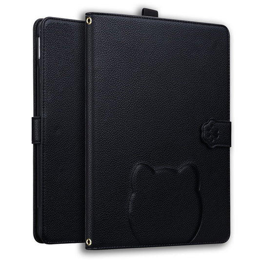 Wallet Case for Amazon Kindle Paperwhite (2024) Leather Stand Table Cover with Stylus Holder, 3D Effect Cat Pattern