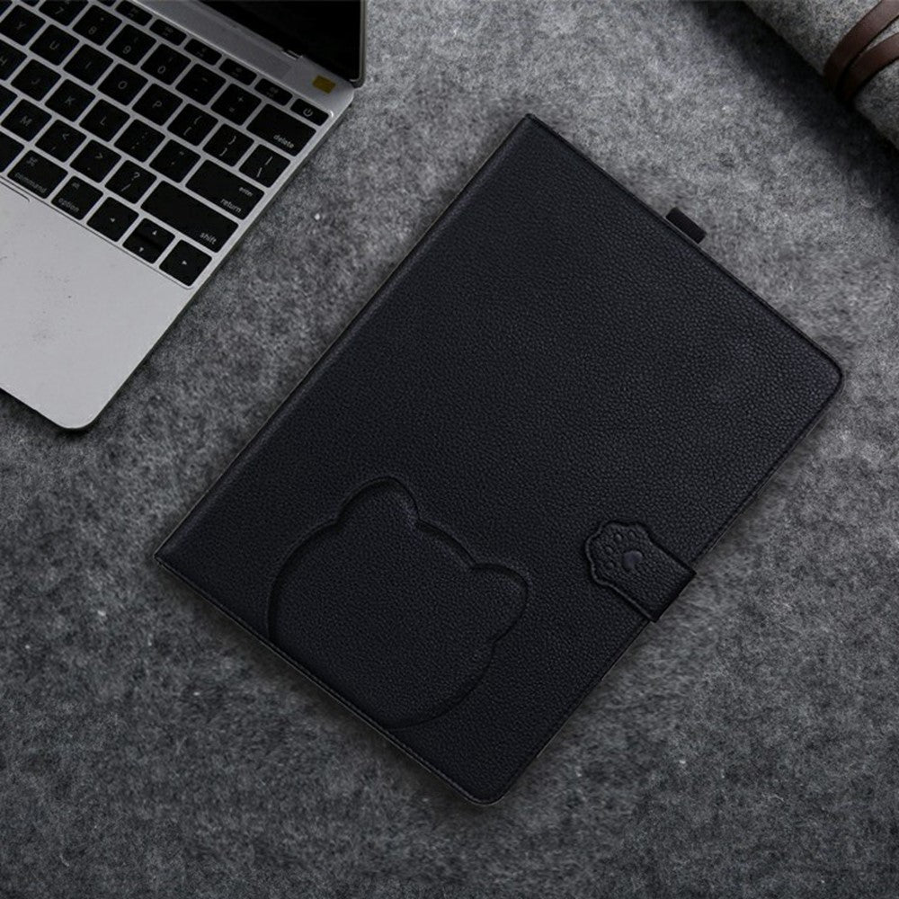 For Amazon Kindle Scribe (2024) / (2022) Case 3D Effect Cat Pattern Leather Stand Table Cover with Wallet, Stylus Holder